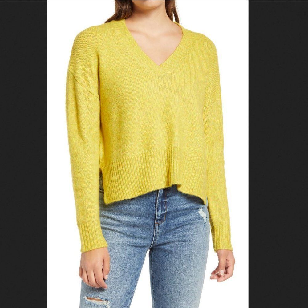 Dreamers By Debut‎ High/Low V-Neck Sweater Size XS